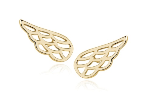Srebrne kolczyki skrzydła 925 pozłacane srebrne-kolczyki-skrzydla-925-pozlacane