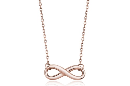 Srebrny pozłacany naszyjnik pr.925 Nieskończoność srebrny-pozlacany-naszyjnik-pr-925-nieskonczonosc-rozowe-zloto