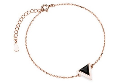 Bransoletka 925 Rose Gold Trójkąt bransoletka-925-rose-gold-trojkat-Z1684BRG